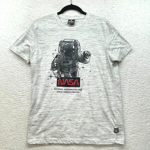 Southpole Shirt Mens Large Gray NASA Astronaut Tee Casual Space Graphic Adult